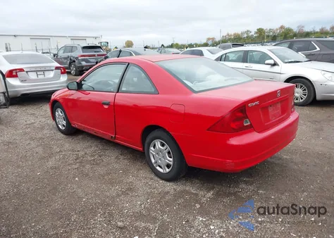 2001 Honda Civic Lx z USA, uszkodzony, nr VIN 1HGEM22521L116221